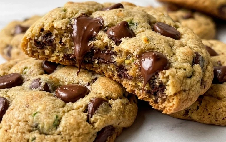 Soft Zucchini Cookies with Chocolate Chips